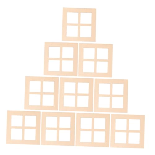 WEKAMOS 20 Stück Maßstab Puppenhaus Fenster für DIY Möbel Zubehör Kreative Modellbau Dekoration Langlebig und Wiederverwendbar WEKAMOS 20 Stück Maßstab Puppenhaus Fenster für DIY Möbel Zubehör Kreative Modellbau Dekoration Langlebig und Wiederverwendbar von WEKAMOS