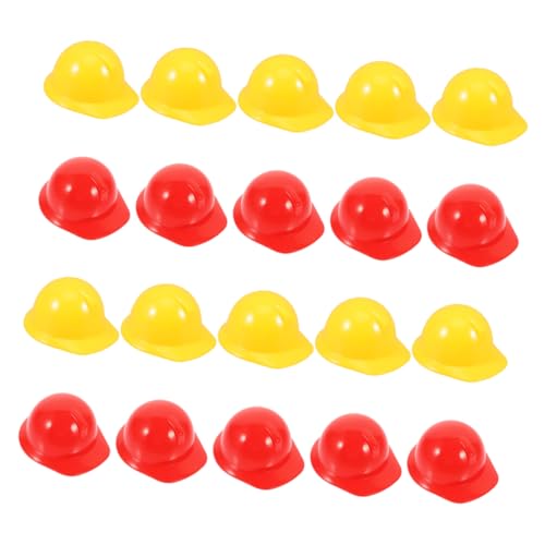 WEKAMOS 20 Stück Mini-Helm Schutzhelme Aus Kunststoff Gefälschter Schutzhelm Bauhut Für Erwachsene Partyhüte Für Mini -bauspielzeug Minihüte Zum Basteln Mini-bauschutzhelme Plastik von WEKAMOS