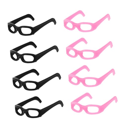 WEKAMOS 20 Stück Mini-Puppen-Brille Puppen puppenhaus deko zubehör puppenhaus Dollhouse Accessories Puppenhaus-Dekoration Mini-Brillen- Mini -Puppenbrille Abs von WEKAMOS
