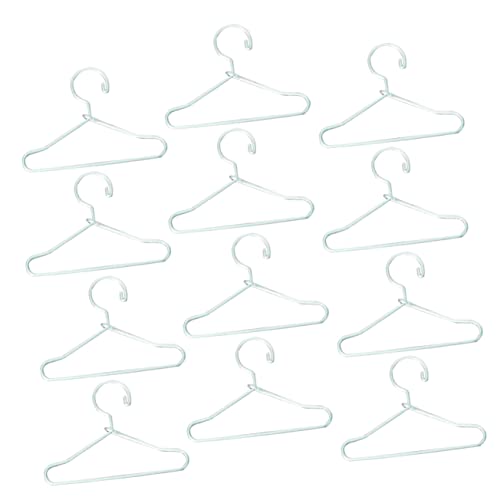 WEKAMOS 20 Stück Mini Puppen Kleiderbügel Robuste und Glatte Hänger für Puppenbekleidung für Puppenschränke und Spielzeugzimmer Hält Puppenkleider Ordentlich von WEKAMOS