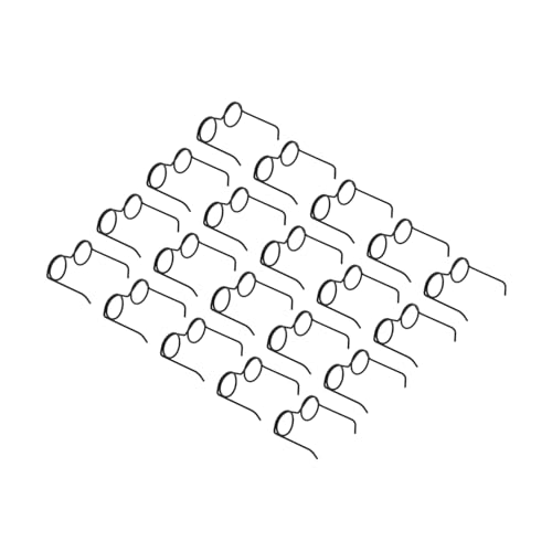 WEKAMOS 20 Stück Mini Puppenbrillen Runde Metallrahmen ohne Gläser Klassisches Zubehör für Puppen zum Basteln und Verkleiden von Mini Puppen Perfektes für Mädchen von WEKAMOS