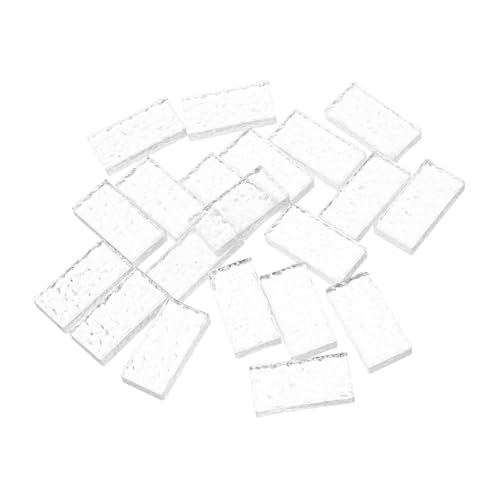 WEKAMOS 20 Stück Miniaturisierte Glasziegel für Puppenhaus Maßstab Transparente Bauklötze für Kreative DIY Projekte und Vielseitig Einsetzbar WEKAMOS 20 Stück Miniaturisierte Glasziegel für Puppenhaus Maßstab Transparente Bauklötze für Kreative DIY Projekte und Vielseitig Einsetzbar von WEKAMOS