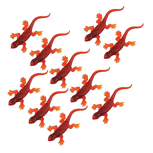 WEKAMOS 20 Stück Partyspielzeug Gecko-Modelle Aus Kunststoff Partygeschenke Simulation Gecko- Gruselige Gecko-spielzeuge Simulations-Gecko Realistische Geckofiguren PVC von WEKAMOS