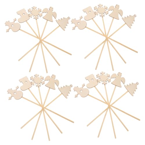 WEKAMOS 20 Stück Prinzessinnen-zauberstab: Weihnachtsfee-ankleidestab, Unbehandelter Holzstab Mit Engel, Schneeflocke, Schneemann, Weihnachtsbaumspitze Für Mädchenkostüm, Rollenspiel, WEKAMOS 20 Stück Prinzessinnen-zauberstab: Weihnachtsfee-ankleidestab, Unbehandelter Holzstab Mit Engel, Schneeflocke, Schneemann, Weihnachtsbaumspitze Für Mädchenkostüm, Rollenspiel, von WEKAMOS