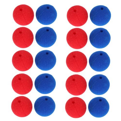 WEKAMOS 20 Stück Teiliges Clownnase aus Weichem Schwamm Rote und Blaue Schaumstoffball Party Requisiten für Karneval Halloween Cosplay und Kostümpartys Leichte Bequeme Clownsnasen für WEKAMOS 20 Stück Teiliges Clownnase aus Weichem Schwamm Rote und Blaue Schaumstoffball Party Requisiten für Karneval Halloween Cosplay und Kostümpartys Leichte Bequeme Clownsnasen für von WEKAMOS