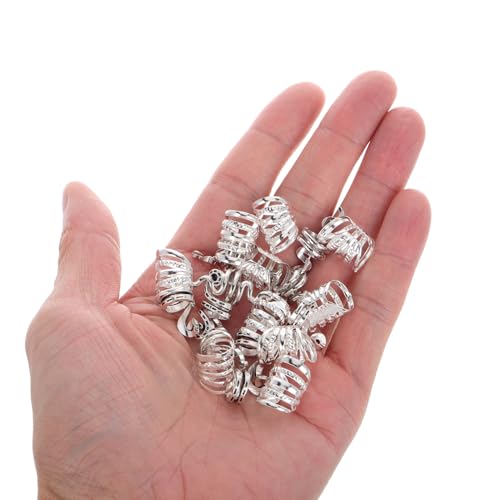 WEKAMOS 20 Stück Teiliges Dreadlock Schmuck aus Silbernen Hohlringförmigen Haarringen für Zöpfe Verstellbarer Haarschmuck für Frauen Stilvolle Haarperlen und Haarornamente für WEKAMOS 20 Stück Teiliges Dreadlock Schmuck aus Silbernen Hohlringförmigen Haarringen für Zöpfe Verstellbarer Haarschmuck für Frauen Stilvolle Haarperlen und Haarornamente für von WEKAMOS