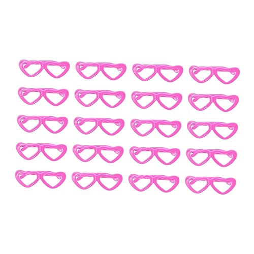 WEKAMOS 20 Stück Teiliges Herzförmige Puppenbrillen aus Mini für Anziehpuppen Sonnenbrillen für Puppen Accessoires WEKAMOS 20 Stück Teiliges Herzförmige Puppenbrillen aus Mini für Anziehpuppen Sonnenbrillen für Puppen Accessoires von WEKAMOS