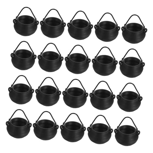 WEKAMOS 20 Stück Teiliges Mini Halloween Kessel aus Stabilem Kunststoff Kleine Miniatur Cauldron Töpfe für Partydeko Halloween Wohnaccessoires und Puppenhaus Dekorationen WEKAMOS 20 Stück Teiliges Mini Halloween Kessel aus Stabilem Kunststoff Kleine Miniatur Cauldron Töpfe für Partydeko Halloween Wohnaccessoires und Puppenhaus Dekorationen von WEKAMOS