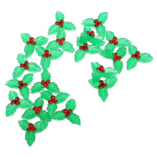 WEKAMOS 20 Stück Teiliges Mini Stechpalmen Beeren Deko mit Blättern Realistische Weihnachtsdekoration für DIY Kränze Festliche Pflanzen Accessoires für Weihnachtsdeko und Party Ornamente WEKAMOS 20 Stück Teiliges Mini Stechpalmen Beeren Deko mit Blättern Realistische Weihnachtsdekoration für DIY Kränze Festliche Pflanzen Accessoires für Weihnachtsdeko und Party Ornamente von WEKAMOS