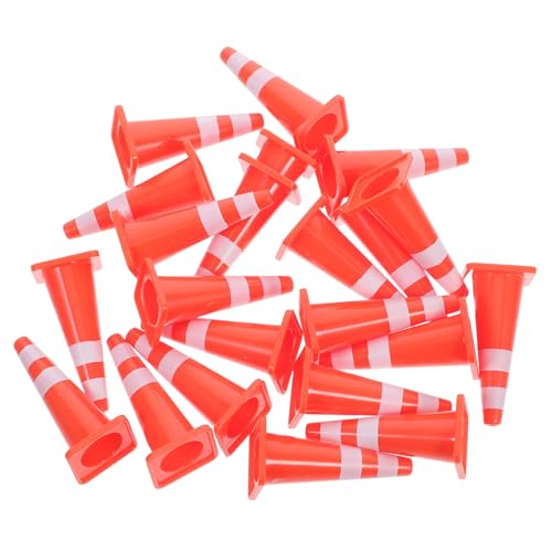 WEKAMOS 20 Stück Teiliges Mini Verkehrshütchen Set Kleine Orangefarbene Straßensperren aus Kunststoff Pädagogisches Lernspielzeug für Fördert Kreative Verkehrsszenarien und Hand Auge WEKAMOS 20 Stück Teiliges Mini Verkehrshütchen Set Kleine Orangefarbene Straßensperren aus Kunststoff Pädagogisches Lernspielzeug für Fördert Kreative Verkehrsszenarien und Hand Auge von WEKAMOS