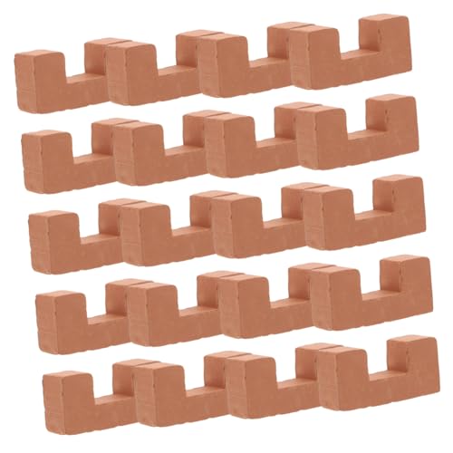 WEKAMOS 20 Stück Teiliges Mini Ziegelsteine für Realistische Nachbildung mit Lebensechter Struktur für DIY Bastelprojekte Puppenhausbau und Miniatur Gartenmodellbau WEKAMOS 20 Stück Teiliges Mini Ziegelsteine für Realistische Nachbildung mit Lebensechter Struktur für DIY Bastelprojekte Puppenhausbau und Miniatur Gartenmodellbau von WEKAMOS