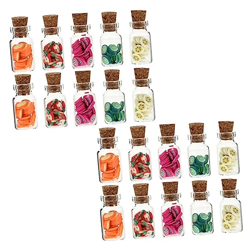 WEKAMOS 20 Stück Teiliges Miniatur Obstgläser für Puppenhaus Realistische Mini Dekoration aus Hochwertigem Material für Spielzeughaus Schlafzimmer und Kreative Bastelprojekte WEKAMOS 20 Stück Teiliges Miniatur Obstgläser für Puppenhaus Realistische Mini Dekoration aus Hochwertigem Material für Spielzeughaus Schlafzimmer und Kreative Bastelprojekte von WEKAMOS