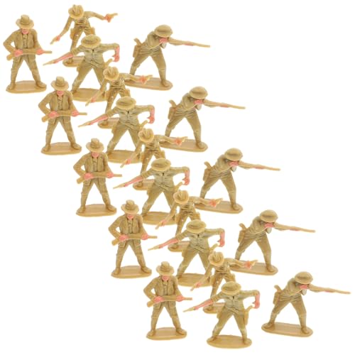 WEKAMOS 20 Stück Teiliges Miniatur Western Cowboy Figuren Robuste Sandtisch Dekoration Detailreiche Cowboy Skulpturen für Lernspielzeug Fantasieanregend von WEKAMOS