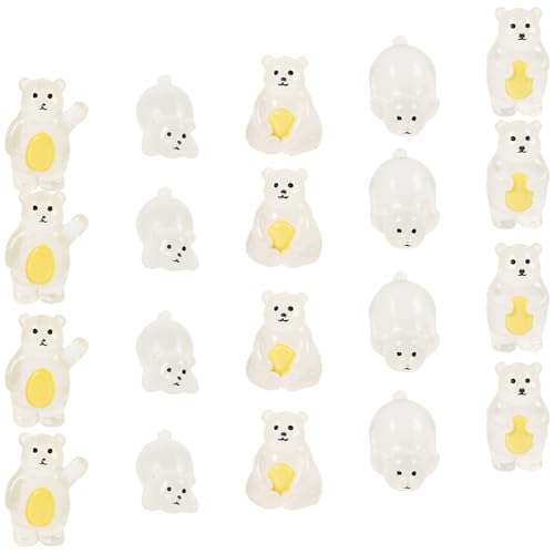 WEKAMOS 20 Stück Teiliges Süßer Miniatur Bärenfiguren aus Harz Cartoon Bärenornamente für Kreative DIY Dekorationen für Schreibtisch Garten und Balkon WEKAMOS 20 Stück Teiliges Süßer Miniatur Bärenfiguren aus Harz Cartoon Bärenornamente für Kreative DIY Dekorationen für Schreibtisch Garten und Balkon von WEKAMOS