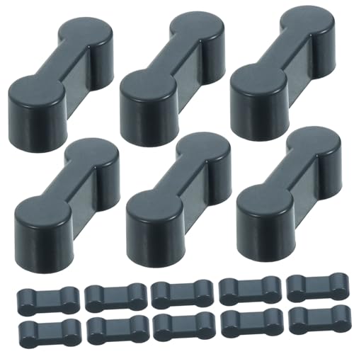 WEKAMOS 20 Stück Teiliges Train Track Buckle aus Robustem Kunststoff Realistisches Modell für Praktische Schienenverbindung Langlebig Kompatibel mit Holzeisenbahn Zubehör zum Bauen von WEKAMOS