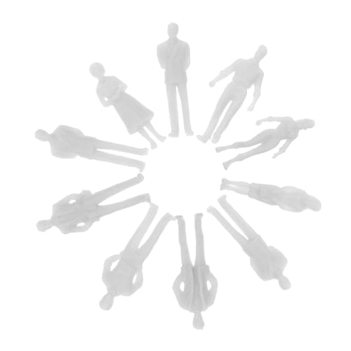 WEKAMOS 20 Stück Unbemalt Lifelike Modelle für Modellbau Architektur Landschaft DIY Puppenhaus Zubehör von WEKAMOS