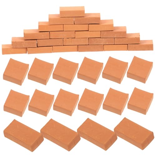 WEKAMOS 200 Stück Modellbausteine für DIY Mikro Landschaft Realistische Sandtisch Deko Leichte Bausteine für Puppenhaus Gartenmauer und Architektur Zubehör von WEKAMOS