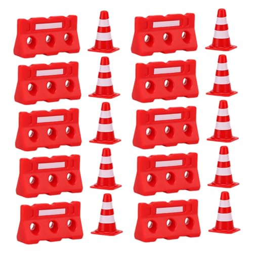 WEKAMOS 20Stücke Mini Verkehrsschilder und Spielzeugset Lehrreiche Verkehrssimulation für Fördert Kreatives und Verkehrswissen für DIY Szenen und Eltern Interaktion von WEKAMOS