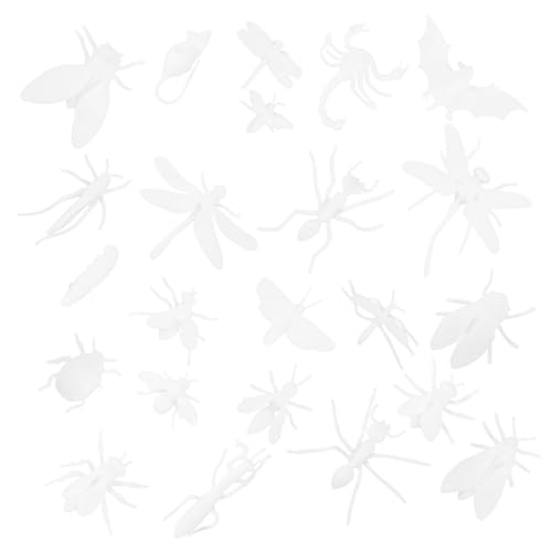 WEKAMOS 23 Stück Insektenmodell drinnen Kind gefälscht simulieren klein Spielzeuginsekt Kunststoffinsekt Simulationsspielzeug Insektenfigur malen DIY- in Insektenform Abs von WEKAMOS