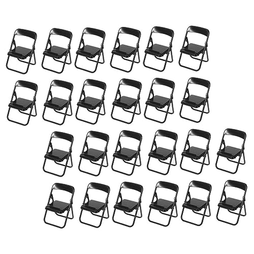 WEKAMOS 24 Stück Mobiltelefonstuhlstuhl Träger für Miniaturen Zelle tragbar Miniatur-Klappstuhlmodell Mini-Stuhl-Modell Klappstuhl Miniatur Mini-Klappstuhl Plastik Black WEKAMOS 24 Stück Mobiltelefonstuhlstuhl Träger für Miniaturen Zelle tragbar Miniatur-Klappstuhlmodell Mini-Stuhl-Modell Klappstuhl Miniatur Mini-Klappstuhl Plastik Black von WEKAMOS