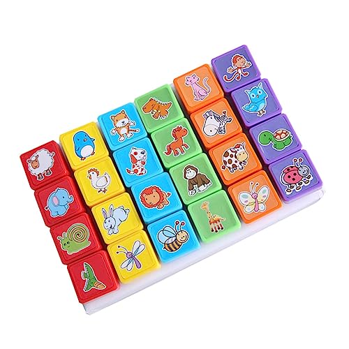 WEKAMOS 24 Stück Stempel Umweltfreundliche Selbstfärbende Tierstempel für Bastelarbeiten und Kreative Kindergeburtstagsfeiern und Bastelprojekte WEKAMOS 24 Stück Stempel Umweltfreundliche Selbstfärbende Tierstempel für Bastelarbeiten und Kreative Kindergeburtstagsfeiern und Bastelprojekte von WEKAMOS