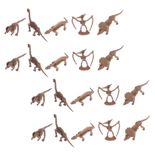WEKAMOS 24 Stück Teiliges Dinosaurier Mini Set Kinderzimmer Deko Kreativ Lernspielzeug Jungen Mädchen Zufälliger Stil von WEKAMOS