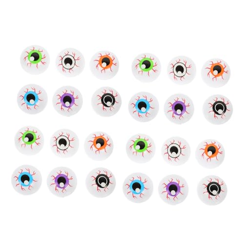 WEKAMOS 24 Stück Teiliges Halloween Deko Bunte Hohl Augäpfel Bouncy Eyeball für Gruselige Party Dekoration Drinnen und Draußen WEKAMOS 24 Stück Teiliges Halloween Deko Bunte Hohl Augäpfel Bouncy Eyeball für Gruselige Party Dekoration Drinnen und Draußen von WEKAMOS