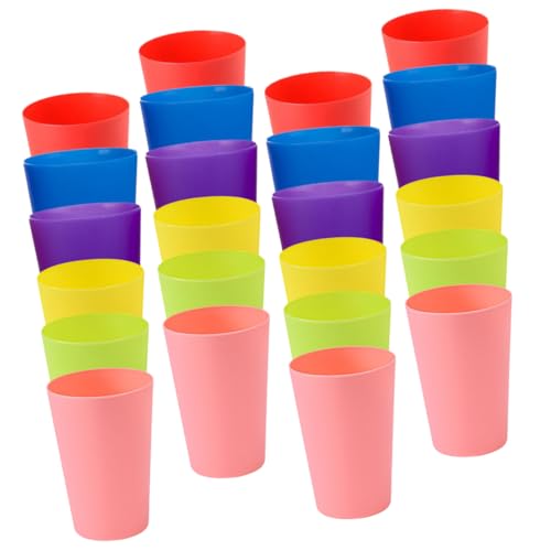 WEKAMOS 24 Stück Teiliges Stapelbecher Spielset Bunte Becher für Kleinkinder Geschicklichkeit Hand Auge Koordination Lernspielzeug für Party Reise und Frühkindliche Entwicklung von WEKAMOS