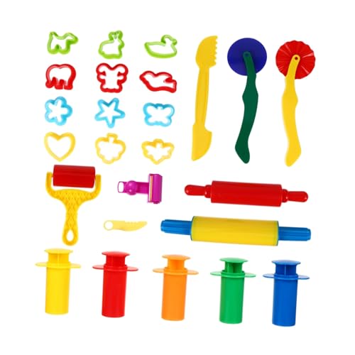 WEKAMOS 25 Stück Teiliges DIY Knetset für Bunte Plastilin Formen und Knetwerkzeuge aus Sicherem Kunststoff Kreatives Bastelset Feinmotorik und Hand Auge Koordination für Mädchen und WEKAMOS 25 Stück Teiliges DIY Knetset für Bunte Plastilin Formen und Knetwerkzeuge aus Sicherem Kunststoff Kreatives Bastelset Feinmotorik und Hand Auge Koordination für Mädchen und von WEKAMOS