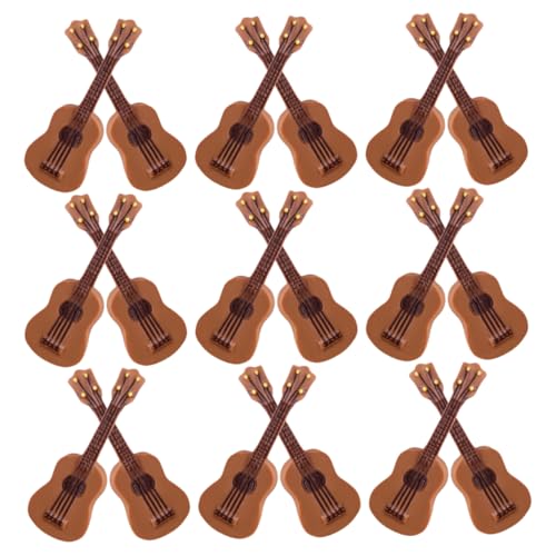 WEKAMOS 25Stücke Gitarrenmodell Puppenhaus Instrument Gitarre für Heimdekoration Vintage Design Requisite für Musikliebhaber und Sammler WEKAMOS 25Stücke Gitarrenmodell Puppenhaus Instrument Gitarre für Heimdekoration Vintage Design Requisite für Musikliebhaber und Sammler von WEKAMOS