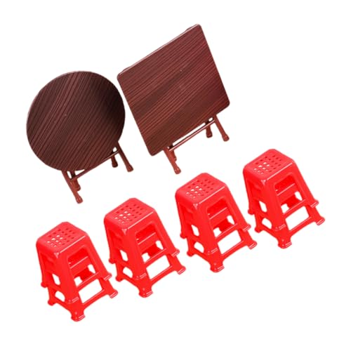 WEKAMOS 2Er Set Tisch Und Stuhl Modell Maßstab 1/12 Zubehör Mikro Landschaftshaus Miniatur Puppenhausmöbel Miniatur Puppenhauszubehör Miniatur Hauszubehör Stühle Kunststoff WEKAMOS 2Er Set Tisch Und Stuhl Modell Maßstab 1/12 Zubehör Mikro Landschaftshaus Miniatur Puppenhausmöbel Miniatur Puppenhauszubehör Miniatur Hauszubehör Stühle Kunststoff von WEKAMOS