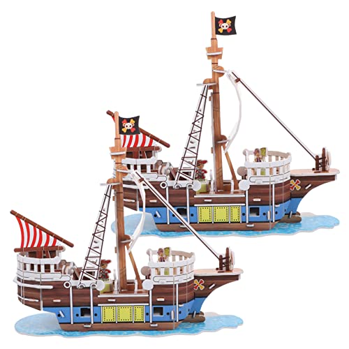 WEKAMOS 2Sätze Piratenschiff Puzzle Kit aus Papier Bastelset für und Jahre für Weihnachten und Geburtstage Fördert Kreativität WEKAMOS 2Sätze Piratenschiff Puzzle Kit aus Papier Bastelset für und Jahre für Weihnachten und Geburtstage Fördert Kreativität von WEKAMOS