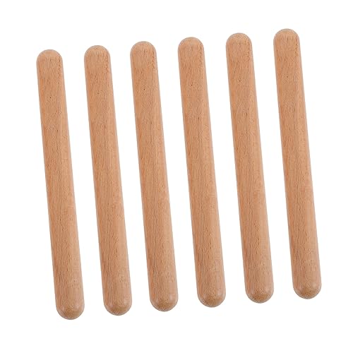 WEKAMOS 3 Paare Hartholz Claves Percussion Instrument Rhythm Sticks für Anfänger zur des Musikalischen Talents und Rhythmusgefühls WEKAMOS 3 Paare Hartholz Claves Percussion Instrument Rhythm Sticks für Anfänger zur des Musikalischen Talents und Rhythmusgefühls von WEKAMOS