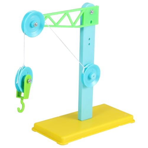 WEKAMOS 3 Sätze Flaschenzug für Physik Experimente mit Pulley Blöcken und Halterung Material Leichtes Mechanisches Lehrmittel für Schule Fördert Praktisches Lernen und Stem Fähigkeiten von WEKAMOS