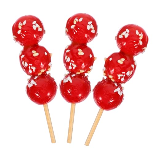 WEKAMOS 3 Stück Candied Haws Modell Tiny Candied Haws Lebensechte Gefälschte Candied Haws Puppenhaus Zubehör Candied Haws Requisiten Dessert Faux Candied Haws Tiny Things WEKAMOS 3 Stück Candied Haws Modell Tiny Candied Haws Lebensechte Gefälschte Candied Haws Puppenhaus Zubehör Candied Haws Requisiten Dessert Faux Candied Haws Tiny Things von WEKAMOS