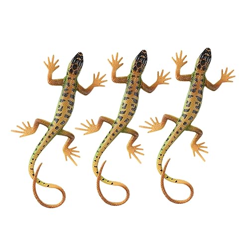 WEKAMOS 3 Stück Künstliche Eidechsen Figur Teiliges Plastik Reptilien Modell Dekoration für Garten Balkon Lernspielzeug Robust Langlebig Sicher WEKAMOS 3 Stück Künstliche Eidechsen Figur Teiliges Plastik Reptilien Modell Dekoration für Garten Balkon Lernspielzeug Robust Langlebig Sicher von WEKAMOS