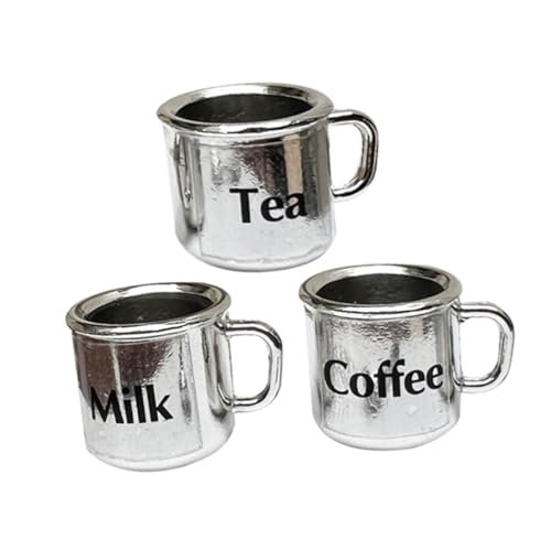 WEKAMOS 3 Stück Mini -Tee -Tassenmodell Metall Tasse Miniaturhaus Machen Sie eine Tasse Miniaturen Szene Puppe dekorativ Becher kaffeetassen kleine Teetasse kleine Kaffeetasse Silver WEKAMOS 3 Stück Mini -Tee -Tassenmodell Metall Tasse Miniaturhaus Machen Sie eine Tasse Miniaturen Szene Puppe dekorativ Becher kaffeetassen kleine Teetasse kleine Kaffeetasse Silver von WEKAMOS