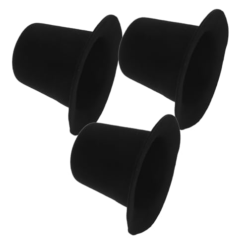WEKAMOS 3 Stück Miniatur Hüte für Puppen DIY Bastel Hüte für Schwarze Hut Zubehör für Puppen und Kuscheltiere Party Dekoration für Kreative Projekte WEKAMOS 3 Stück Miniatur Hüte für Puppen DIY Bastel Hüte für Schwarze Hut Zubehör für Puppen und Kuscheltiere Party Dekoration für Kreative Projekte von WEKAMOS