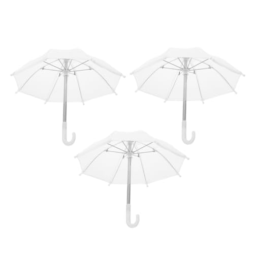 WEKAMOS 3 Stück Miniatur Regenschirm Teiliges Weiß Stabiles Puppenschirm Deko Detailreich Verarbeitet Stilvoll und Realistisch Geeignet für Puppenhaus und Miniatur Dekoration WEKAMOS 3 Stück Miniatur Regenschirm Teiliges Weiß Stabiles Puppenschirm Deko Detailreich Verarbeitet Stilvoll und Realistisch Geeignet für Puppenhaus und Miniatur Dekoration von WEKAMOS