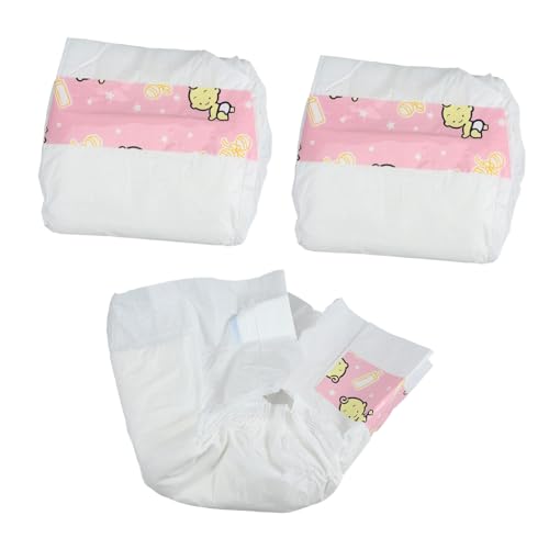 WEKAMOS 3 Stück Puppenwindelspielzeug Babypuppe Babys Puppen puppenwindeln puppenzubehör Puppenwindel Set Spielzeugwindeln Zubehör Puppe Windeln Puppendekor Plastik von WEKAMOS