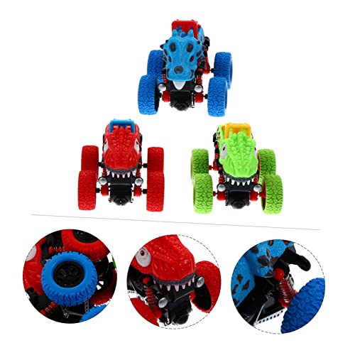 WEKAMOS 3 Stück Teiliges Auto Kreative Trägheits Offroad Fahrzeuge Bunte Robuste Modelle mit Glatter Oberfläche Sicher für Jungen und Mädchen Handbetriebene Lernspielzeuge ohne Batterie von WEKAMOS
