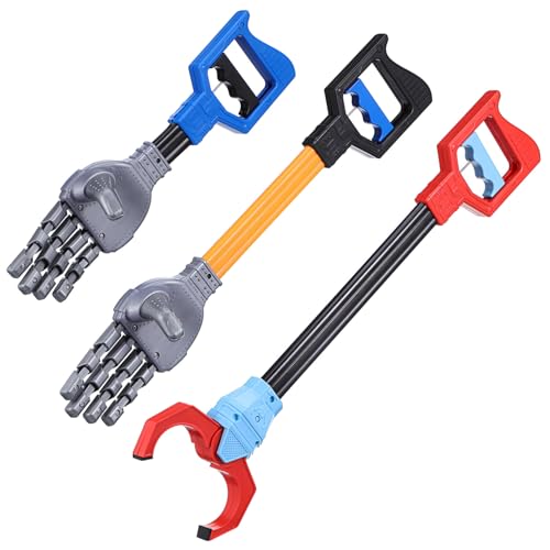 WEKAMOS 3 Stück Teiliges Greifhand aus Leichtem Kunststoff mit Interaktiver Roboterarm Funktion für Fördert Feinmotorik Hand Auge Koordination und Fantasievolles Robust und Sicher für von WEKAMOS