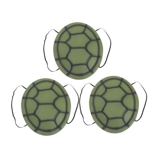 WEKAMOS 3 Stück Teiliges Halloween Turtle Shell Kostüm mit Elastischem Band Leichter Eva Schildkrötenpanzer Requisite für Karneval Cosplay Tanzparty und Verkleidungen für Altersgruppen von WEKAMOS