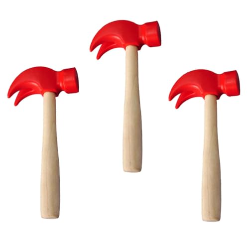 WEKAMOS 3 Stück Teiliges Holzhammer DIY simulationswerkzeug aus Langlebigem Holz Fördert Handkoordination Pädagogisches Rollenspiel für Jungen und Mädchen WEKAMOS 3 Stück Teiliges Holzhammer DIY simulationswerkzeug aus Langlebigem Holz Fördert Handkoordination Pädagogisches Rollenspiel für Jungen und Mädchen von WEKAMOS