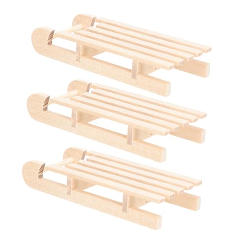 WEKAMOS 3 Stück Teiliges Miniatur Holzschlitten Naturbelassenes Holzmodell Handgefertigte Weihnachtsdekoration Detailreiches DIY Zierschmuck für Zuhause Büro und Puppenhaus WEKAMOS 3 Stück Teiliges Miniatur Holzschlitten Naturbelassenes Holzmodell Handgefertigte Weihnachtsdekoration Detailreiches DIY Zierschmuck für Zuhause Büro und Puppenhaus von WEKAMOS