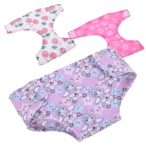 WEKAMOS 3 Stück Teiliges Puppenunterwäsche für Puppen Verkleidungsspielzeug mit Abnehmbaren aus Sicherem Material für Rollenspiele und Puppenaccessoires WEKAMOS 3 Stück Teiliges Puppenunterwäsche für Puppen Verkleidungsspielzeug mit Abnehmbaren aus Sicherem Material für Rollenspiele und Puppenaccessoires von WEKAMOS