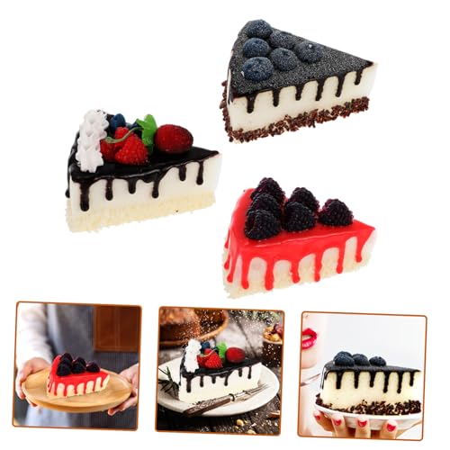 WEKAMOS 3 Stück Teiliges Realistische Fake Food Kuchenmodelle aus PU Dekorative Simulationstorten für Fotografie Requisiten Partydekoration Bäckerei Schaufenster Geeignet für Zuhause und WEKAMOS 3 Stück Teiliges Realistische Fake Food Kuchenmodelle aus PU Dekorative Simulationstorten für Fotografie Requisiten Partydekoration Bäckerei Schaufenster Geeignet für Zuhause und von WEKAMOS
