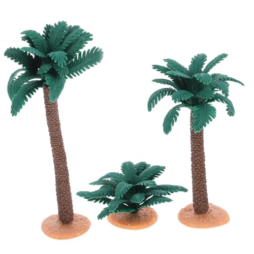 WEKAMOS 3 Stück Teiliges Simulierte Pflanzen Modell Bäume Miniatur Landschaft Dekoration für DIY Mikro Szenen Langlebige Pflanzen für Zuhause und Büro von WEKAMOS