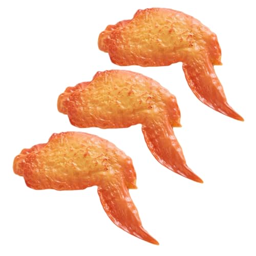 WEKAMOS 3 Stück Teiliges Täuschend Echte Hähnchenflügel Deko Detailgetreue Nachbildung Gebratener Hähnchenflügel Langlebiges Fake Food Modell für Wohn Küchen Dekoration WEKAMOS 3 Stück Teiliges Täuschend Echte Hähnchenflügel Deko Detailgetreue Nachbildung Gebratener Hähnchenflügel Langlebiges Fake Food Modell für Wohn Küchen Dekoration von WEKAMOS