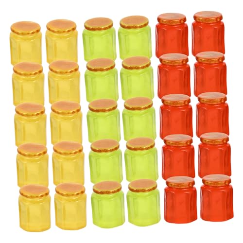 WEKAMOS 30 Stück Candy Jar Teiliges Puppenhaus Zubehör für Garten und Spielhaus Dekoration Sicher und Praktisch Ornament für Mikro Landschaften und Puppenstuben von WEKAMOS